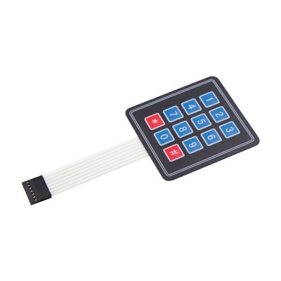 Robotlinking 4*3 Matrix 12 Keys Membrane Switch Keypad