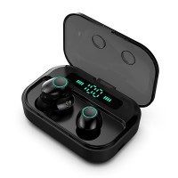 Hot TWS m7 earphone headphone Sport Stereo Ear Hook Cordless bluetooth headphones wireless earbud with LCD Display Charging Box